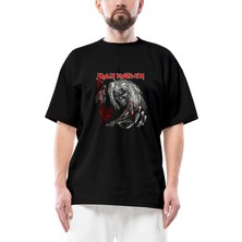 Iron Maiden Scary Zombie Oversize Siyah Tişört