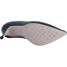 Poletto Hakiki Deri Sıyah Ayakkabı Stiletto 9841 41 V1
