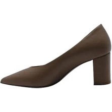 Poletto Hakiki Deri Bıskuvı Ayakkabı Stiletto 9841 06 V2
