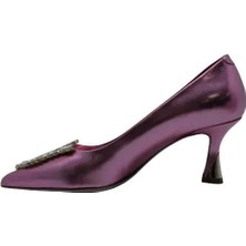 Poletto Hakiki Deri Pembe Ayakkabı Stiletto 9841 103