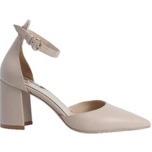 Poletto Hakiki Deri Nohut-Altın Ayakkabı Stiletto 9839 60 V2