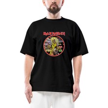 Iron Maiden Killers Oversize Siyah Tişört