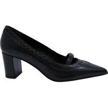 Poletto Hakiki Yılan/hakiki Deri Sıyah Ayakkabı Stiletto 9841 86 Yln