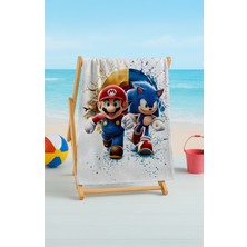 Sonic Plaj Havlusu – "sonic Plaj Havlusu – Süper Hızlı Plaj Eğlencesi!