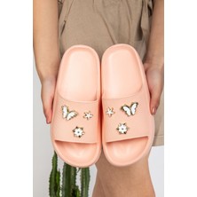 Slipcat Kadın Yüksek Taban Plaj Havuz Deniz Günlük Terlik