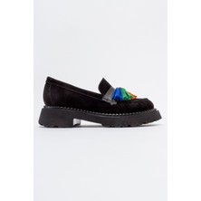 İnyola Shoes Kadın Hakiki Deri Püsküllü Oxford Ayakkabı 4034
