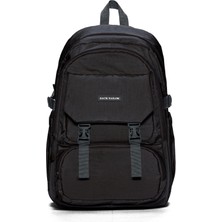 Go Veform Tablet ve Laptop Bölmeli Çok Cepli Su Geçirmez Okul Çantası Lise ve Ortaokul JT60030 Siyah