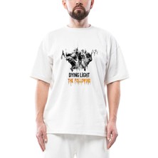 Dying Light The Following Oversize Beyaz Tişört