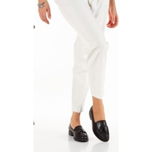 İnyola Shoes Kadın Siyah Püskül Detaylı Günlük Ayakkabı 4039