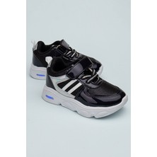 Slipcat Hafif Yumuşak Cırt Cırtlı Işıklı Çocuk Sneaker Spor Ayakkabı Erkek İçin Konforlu Tasarım