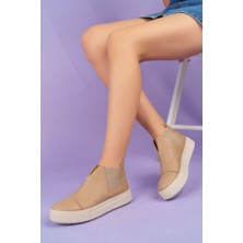 İnyola Shoes Siyah - 2056 Kadın Hakiki Deri Sneakers