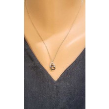 Nusret Takı 925 Ayar Gümüş Çift Kalpli Kolye