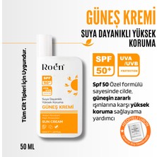 Roen Yüksek Korumalı Güneş Kremi, Spf 50 Güneş Kremi, Nemlendirici Etkili, Suya Dayanıklı 50ML