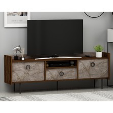 Inarch Dizayn T0015 Lidya Kapaklı, Açık Raflı Tv Sehpası, Tv Ünitesi