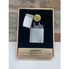 Jobon Marka USB Şarjlı Elektrikli Model Gümüş Gri Renk Kişiye Özel Çakmak