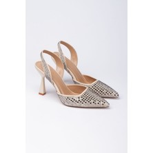 Kadın Taş Detaylı Topuklu Ayakkabı 3075