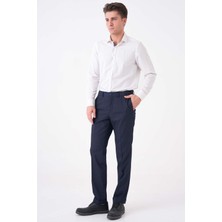 Workman® Flexbelt™ Kızaklı Iç Lastikli Lacivert Erkek Pantolon: Gizli Esnek Bel Tasarımıyla Gün Boyu Konfor