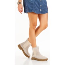 İnyola Shoes Kadın Süet Hakiki Deri Lastikli Chester Bot 5097