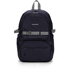 Go Veform Tablet ve Laptop Bölmeli Çok Cepli Su Geçirmez Okul Çantası Lise ve Ortaokul JT60040 Siyah