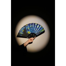 Van Gogh Yıldızlı Geceler Tablosu Geniş Yelpaze | Dekoratif | Hediyelik