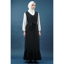 Çizgili Gömlekli Jile Elbise