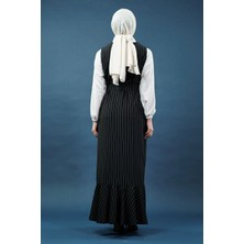 Çizgili Gömlekli Jile Elbise