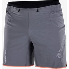 Salomon Sense Aero 7 Shorts Erkek Gri Koşu Şortu
