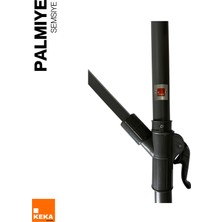 Yandan Dıreklı Şemsiye Kahve 300  cm