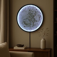 Lunar Crater 3D Ay Lamba - 30 cm Duvar Tipi Aydınlatma