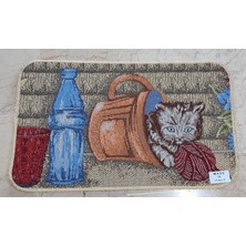Home Tapetto Mutfak Paspas 50X80CM Vazo Kedi Bej Dekoratif Halı Kilim Tezgah Ön Balkon Giriş 1 Adet