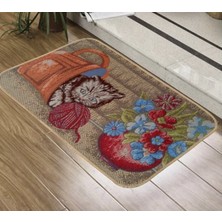 Home Tapetto Mutfak Paspas 50X80CM Vazo Kedi Bej Dekoratif Halı Kilim Tezgah Ön Balkon Giriş 1 Adet