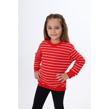 Toontoy Kız Çocuk Çizgili Sweatshirt