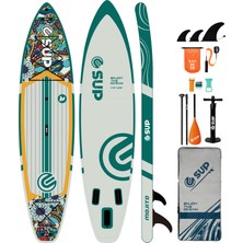 Sup Limanı Sup350x81x15 cm Sup Şişme Paddle Board Kürekli Sörf Tahtası Mojito Renk Seçeneği