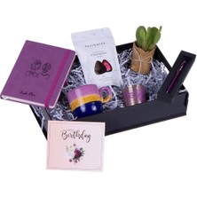 Kız Arkadaşa Best Friends Tasarımlı Isme Özel Defter El Yapımı Kupa Kalem Sukulent Mum Hediye Seti