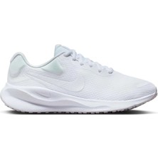 Nike Revolution 7 Gold Swoosh Kadın Yürüyüş Koşu Ayakkabısı Beyaz