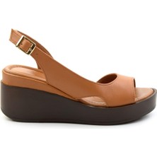 Bambi Siyah Leather Kadın Sandalet K05359032503