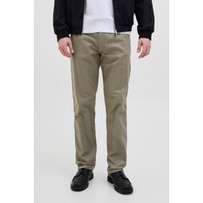 Jack & Jones Pamuk ve Keten Karışımlı Relaxed Fit Normal Bel Pantolon Erkek Pantolon 12274977