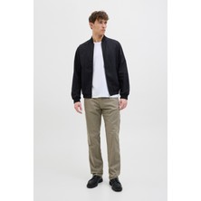 Jack & Jones Pamuk ve Keten Karışımlı Relaxed Fit Normal Bel Pantolon Erkek Pantolon 12274977