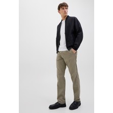 Jack & Jones Pamuk ve Keten Karışımlı Relaxed Fit Normal Bel Pantolon Erkek Pantolon 12274977