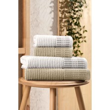 4lü Havlu Seti Karaca Premium 50X85CM+90X160CM Bej-Krem
