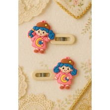 Kız Desenli Kız Çocuk Pens Toka