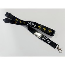 Pilot Uçak Baskılı Boyun Ipi