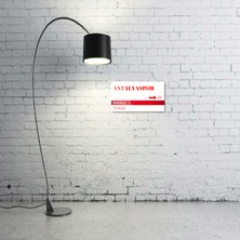 Antalyaspor Metal Posteri - Sokak Tabelası Görünümlü Parlak Tablo