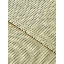 Zeren Home Saç Örgü Modelli Çift Kişilik Pamuklu Pike Bej 220 x 220 cm