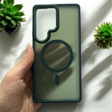 Samsung S25 Ultra Magsafe Uyumlu Esnek Kenar Korumalı Mat Ekstra Korumalı Kılıf