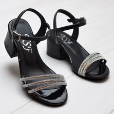 382 Abiye Kız Çocuk Topuklu Ayakkabı Kız Çocuk Nişan Abiye Ayakkabı Açık Çocuk Sandalet