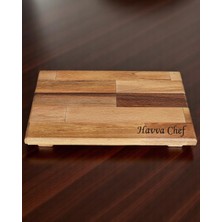 Royal Hediyelik 30X20CM Kişiye, Isime Özel, Servis Tahtası Chef Kitchen Yazılı 4 Ayaklı