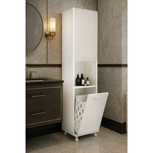 Sandalie Home Mina Çok Amaçlı Banyo Dolabı -Beyaz
