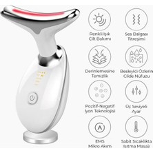 maxilife Boyun ve Yüz Masaj Cihazı – LED Işıklı, Ems Mikro Akım, Isıtmalı & Titreşimli