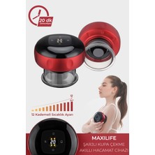 maxilife Smart Cupper Şarjlı Kupa Işık Tedavili Hacamat Masaj Vakum Cihazı